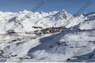 Photo Texture of Background Snowy Mountains